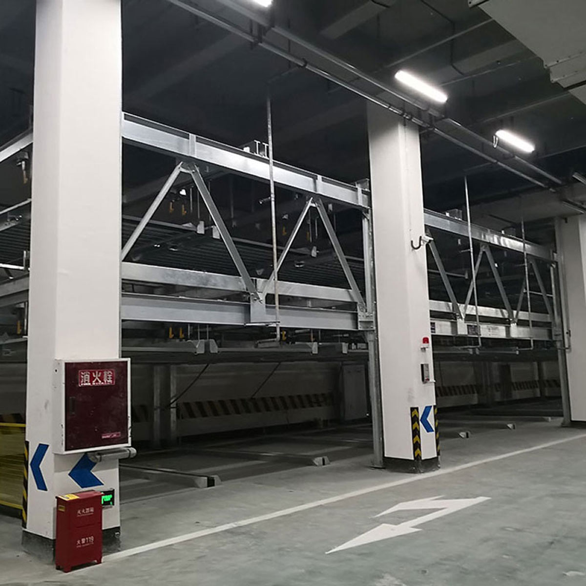 簡易升降式機械車位安裝